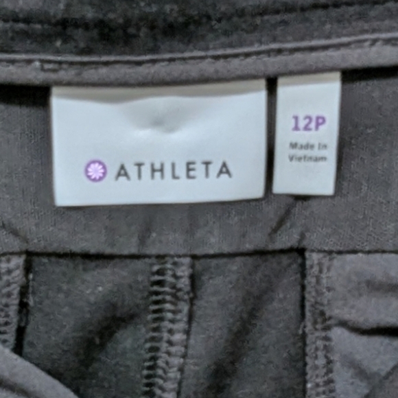 Athleta Black Ponte Wide Leg Pants (12P) - Picture 5 of 11